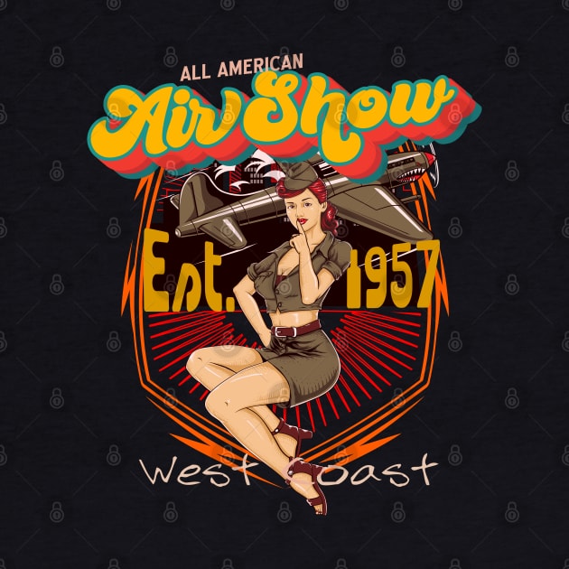 All American Pinup airshow west coast badge by SpaceWiz95
